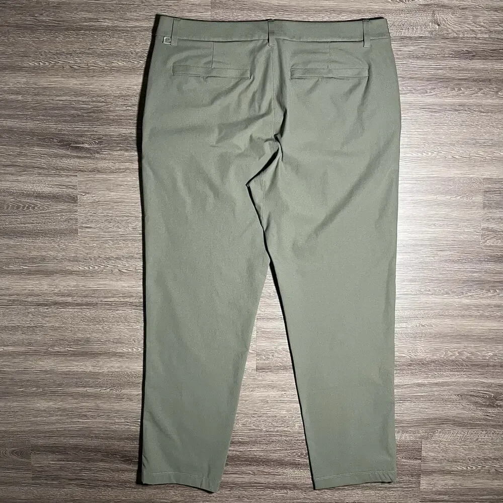 Lululemon ABC Classic-Fit Trouser Men’s 38x30 Army Green Warpstreme LM5AO5S EUC